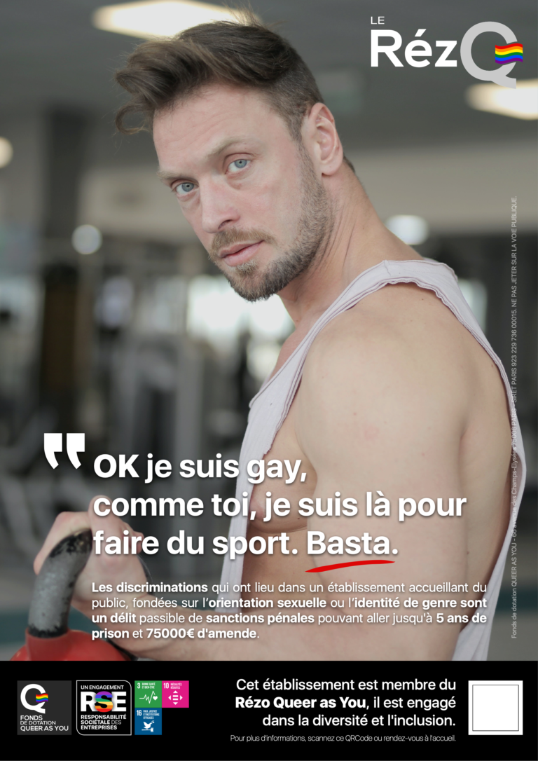 Rappeler les sanctions encourues pour homophobie à la salle de sport