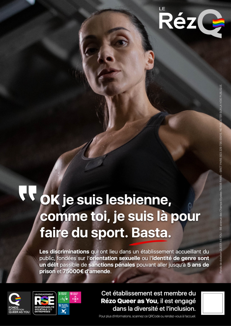 Rappeler les sanctions encourues pour homophobie à la salle de sport